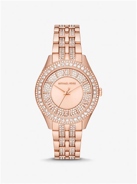 michael kors mk4710|Harlowe Pavé Rose Gold.